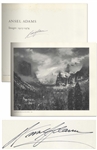 Ansel Adams Signed Copy of His Oversized Photography Book, Images 1923-1974